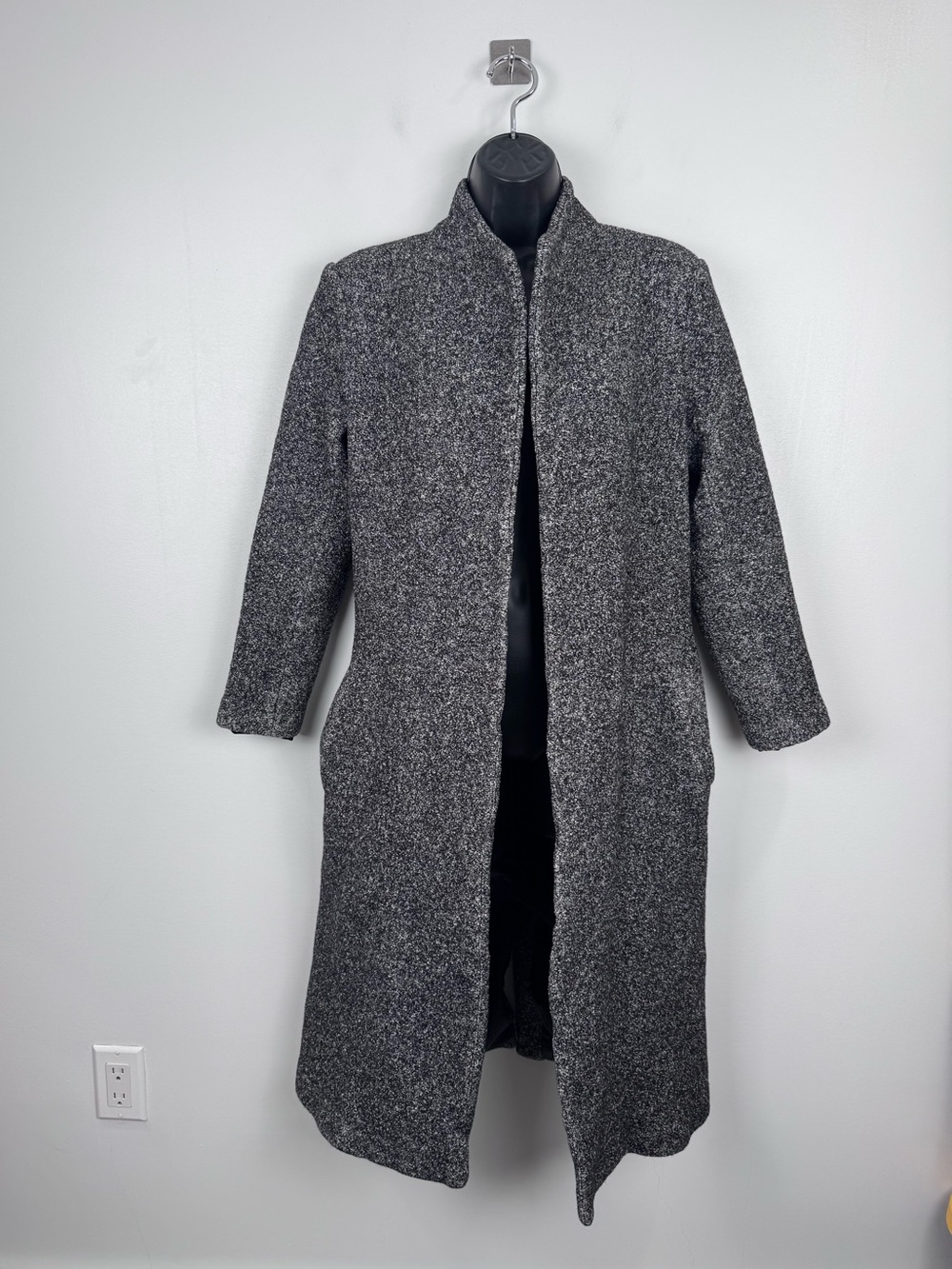Vivienne Hu Women Grey Boiled‎ Grey Coat Size 6